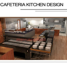Shinelong Customized Projekt Cafeteria Küchendesign
